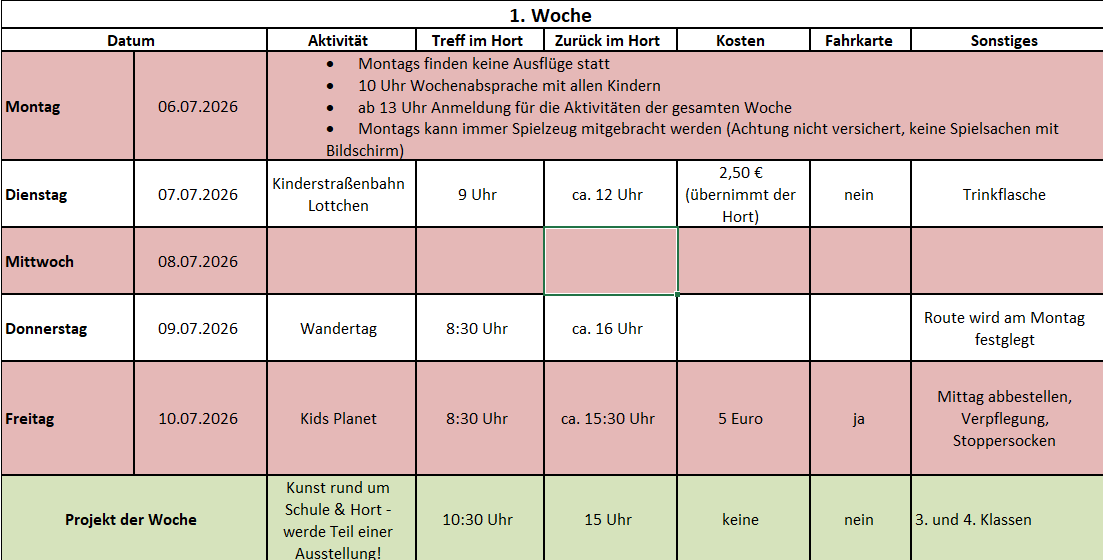 Woche 1